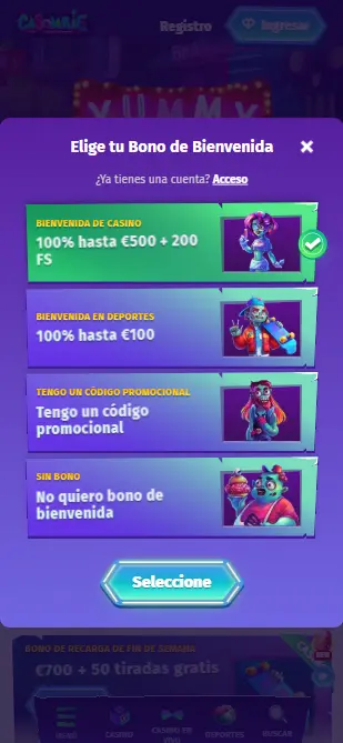 Casombie casino entrar