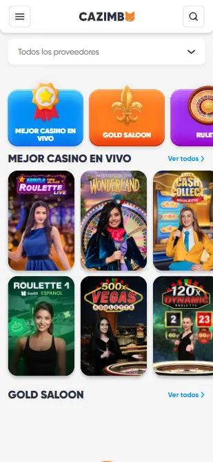 Cazimbo live casino