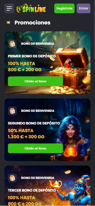 Spinline casino bonos
