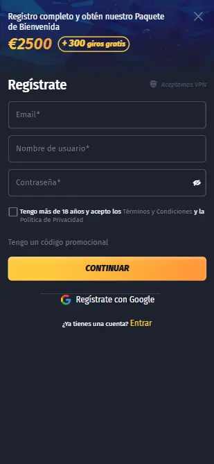 Winshark casino registrate