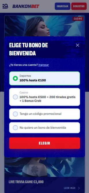 Bankonbet Casino entrar