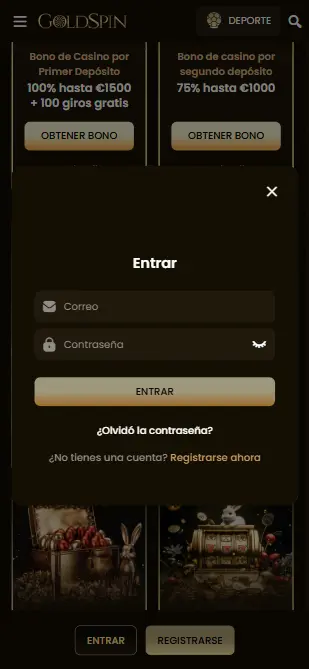 Goldspin casino entrar