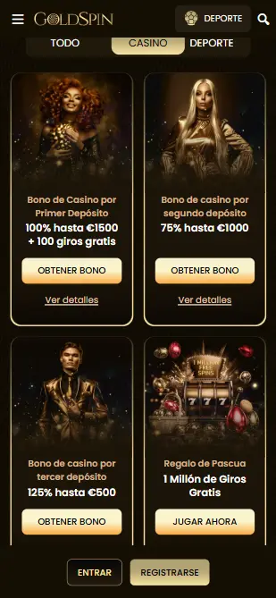 Goldspin promociones