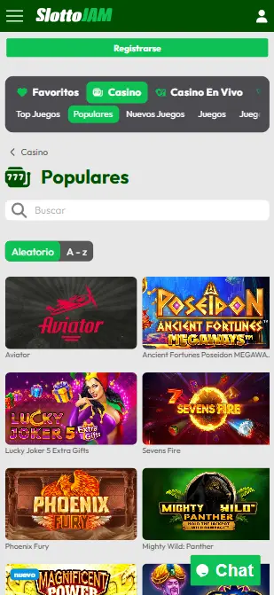 Slottojam juegos populares