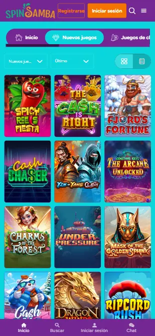 Spin-Samba-nuevos juegos