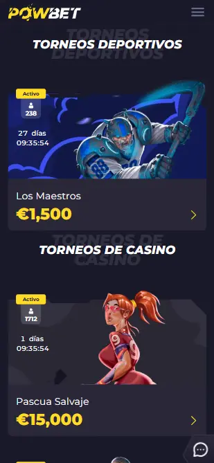 Torneos-Powbet