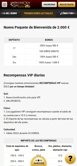 Unique-Casino-bonos