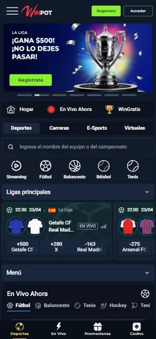 Winpot apuestas deportivas