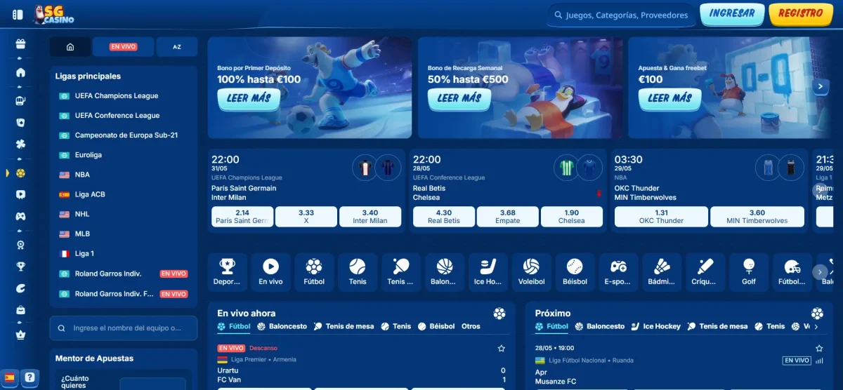 SG - casa de apuestas sin licencia en españa