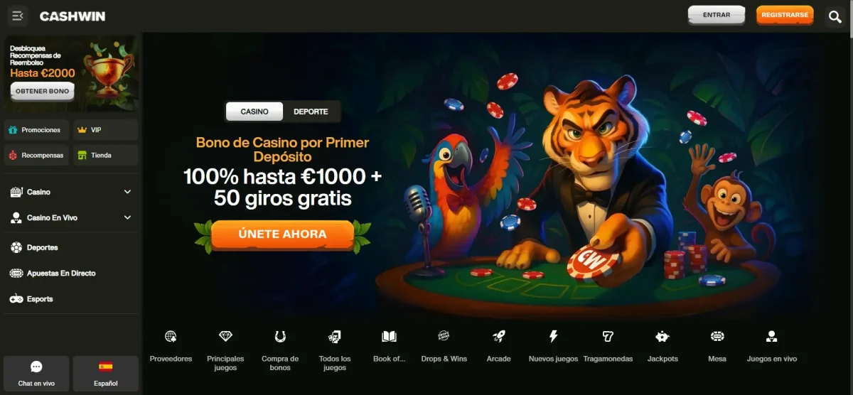 Cashwin el casino online más seguro
