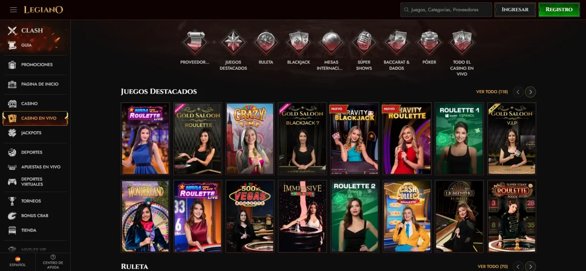 Legiano el mejor casino de España para juegos con crupier en vivo