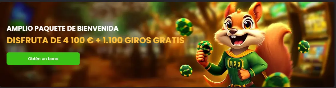 1100 tiradas gratis en Spinline casino