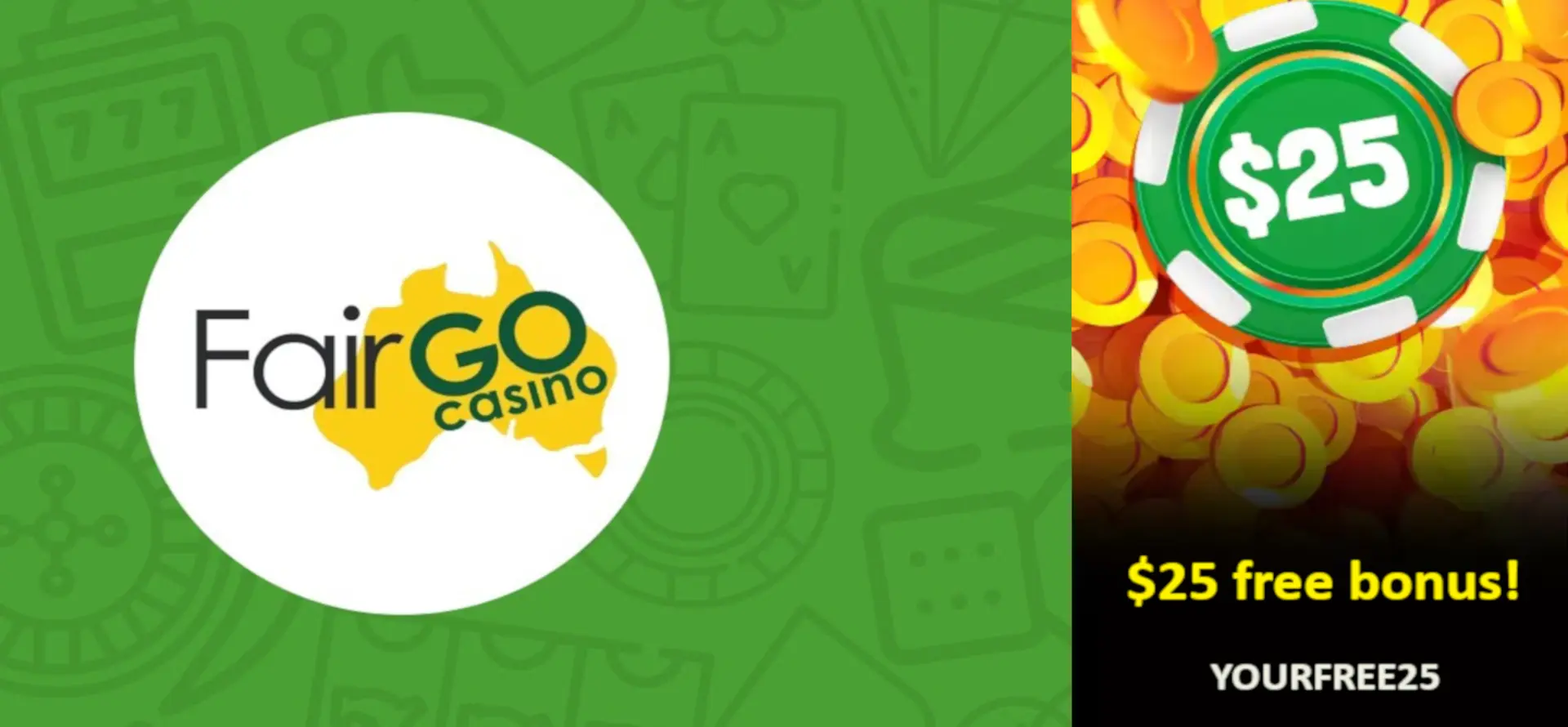 Bono sin deposito 25 tiradas de FairGo casino