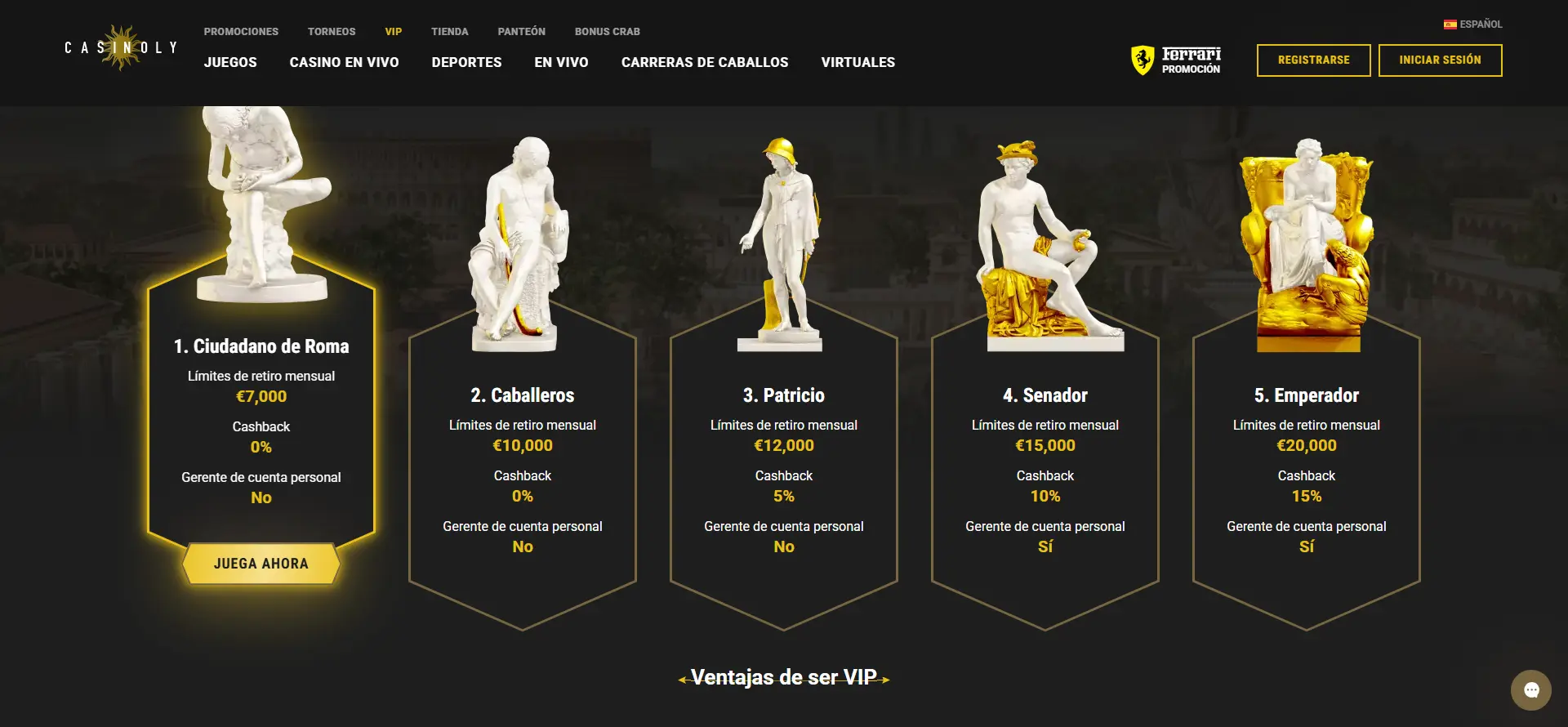 Sección-VIP-Para-Usuarios-Devotos-Casinoly