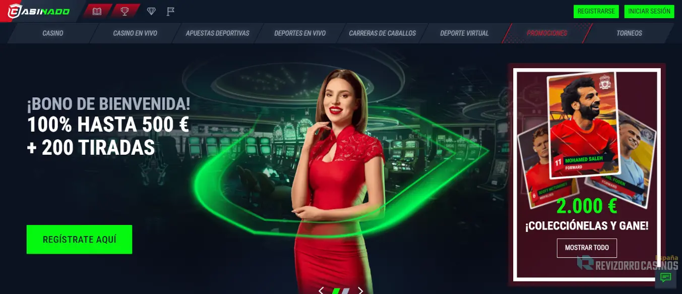 Casinado-casino-sin-licencia Página principal de Casinado Casino con un bono de bienvenida