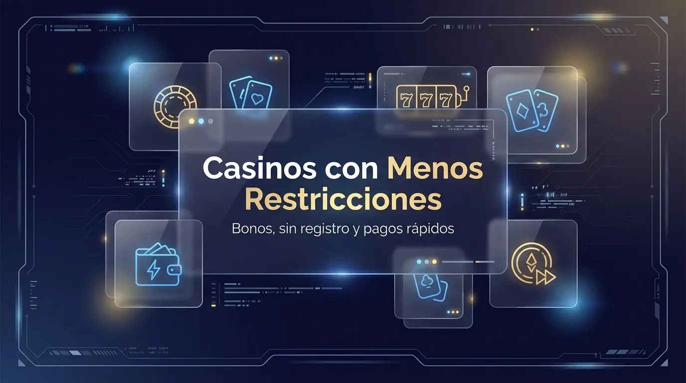 Casinos online con menos restricciones y bonos
